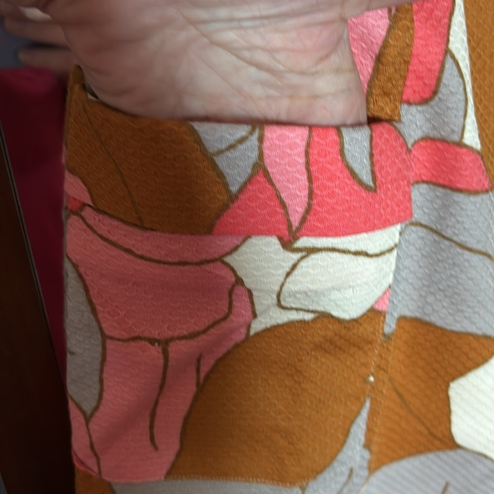 Boden Retro Print Fit and Flare 6 Petite Dress Effortless Vacation Throw On - Picture 3 of 7